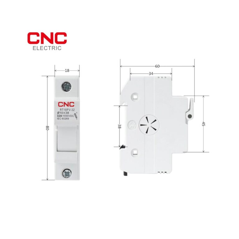 CNC RT18PV-32 1P Fuse Holder for 10x38 gPV Fuses – Compatible - Image 2